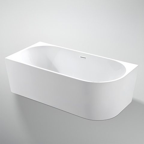 WANNA WOLNOSTOJĄCA PRZYŚCIENNA MERA2-509C2-L-P-WH LEWA BIAŁA PRZELEW BIAŁY 160x75 CM