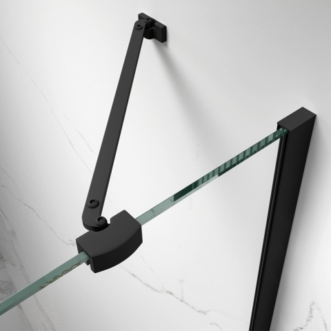 KABINA PRYSZNICOWA PROSTOKĄTNA ZES-KZ20E-BL-110X80 CZARNA 110x80 CM