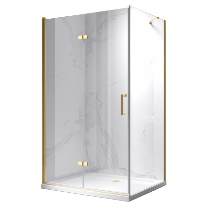 KABINA PRYSZNICOWA PROSTOKĄTNA ZES-KZ20E-GL-110X90 ZŁOTA 110x90 CM