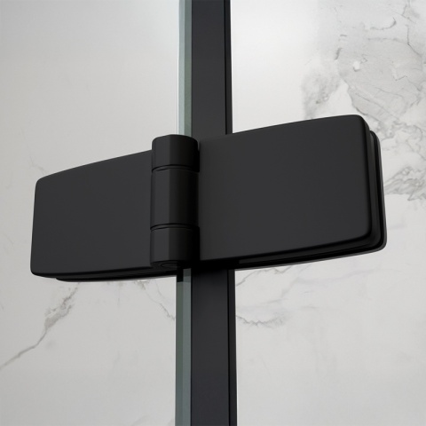 KABINA PRYSZNICOWA PROSTOKĄTNA ZES-KZ20F-BL-120X80 CZARNA 120x80 CM