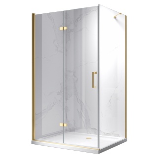 KABINA PRYSZNICOWA PROSTOKĄTNA ZES-KZ20F-GL-120X80 ZŁOTA 120x80 CM