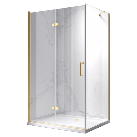 KABINA PRYSZNICOWA PROSTOKĄTNA ZES-KZ20F-GL-120X80 ZŁOTA 120x80 CM