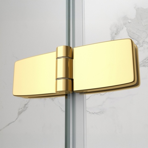 KABINA PRYSZNICOWA PROSTOKĄTNA ZES-KZ20F-GL-120X80 ZŁOTA 120x80 CM