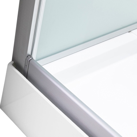 KABINA PRYSZNICOWA Z HYDROMASAŻEM ALMA PRAWA SZCZOTKOWANY CHROM 100X80