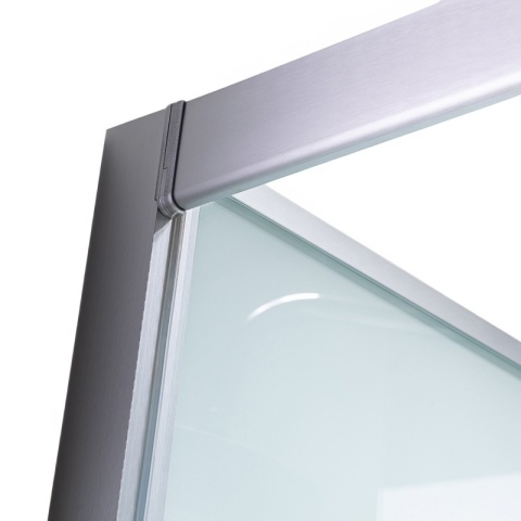 KABINA PRYSZNICOWA Z HYDROMASAŻEM ALMA PRAWA SZCZOTKOWANY CHROM 120x80