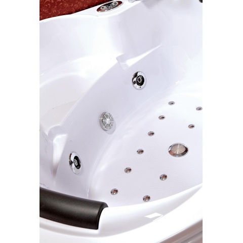 WANNA Z HYDROMASAŻEM Z PODGRZEWACZEM FLORES 601H BIAŁA 140x140 CM