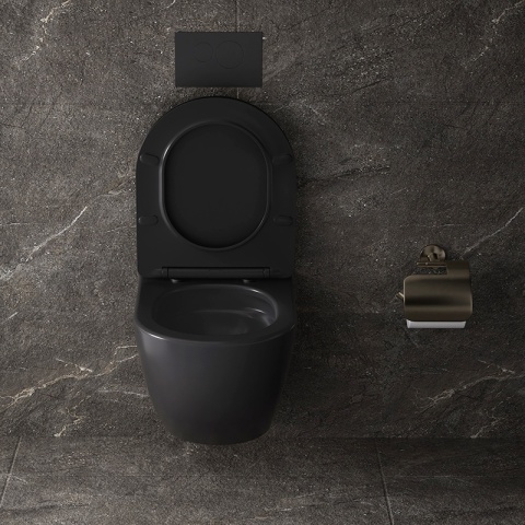 ZESTAW PODTYNKOWY WC STELAŻ GEBERIT DUOFIX MISKA NERO-MTB-03 PRZYCISK DELTA 50 BIAŁY