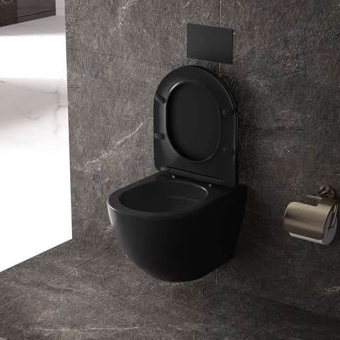 ZESTAW PODTYNKOWY WC STELAŻ GEBERIT DUOFIX MISKA NERO-MTB-03 PRZYCISK DELTA 50 CHROM