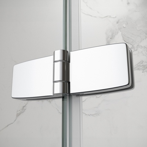 DRZWI PRYSZNICOWE UCHYLNE DO WNĘKI ZES-KZ21E-110 CHROM 110 CM 6 MM