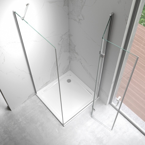 KABINA PRYSZNICOWA KWADRATOWA ZES-KZ20B-80 CHROM 80x80 CM