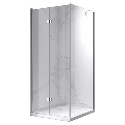 KABINA PRYSZNICOWA KWADRATOWA ZES-KZ20B-80 CHROM 80x80 CM