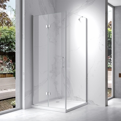 KABINA PRYSZNICOWA KWADRATOWA ZES-KZ20B-80 CHROM 80x80 CM