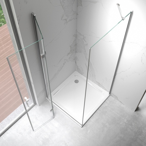 KABINA PRYSZNICOWA KWADRATOWA ZES-KZ20D-100 CHROM 100x100 CM