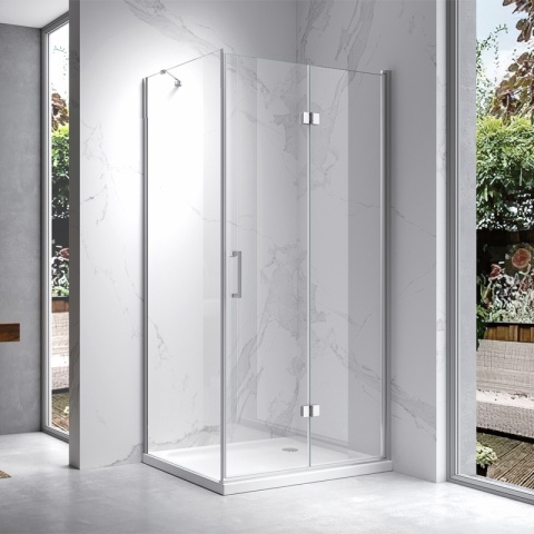 KABINA PRYSZNICOWA PROSTOKĄTNA ZES-KZ20C-90X80 CHROM 90x80 CM