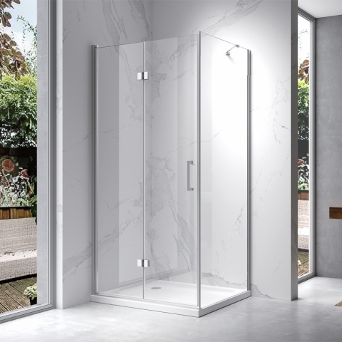 KABINA PRYSZNICOWA PROSTOKĄTNA ZES-KZ20D-100X80 CHROM 100x80 CM