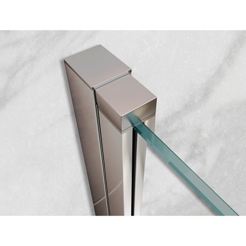 KABINA PRYSZNICOWA PROSTOKĄTNA ZES-KZ20D-100X80 CHROM 100x80 CM