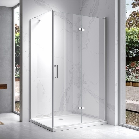 KABINA PRYSZNICOWA PROSTOKĄTNA ZES-KZ20E-110X80 CHROM 110x80 CM