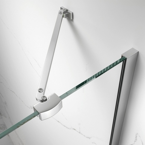 KABINA PRYSZNICOWA PROSTOKĄTNA ZES-KZ20F-120X80 CHROM 120x80 CM