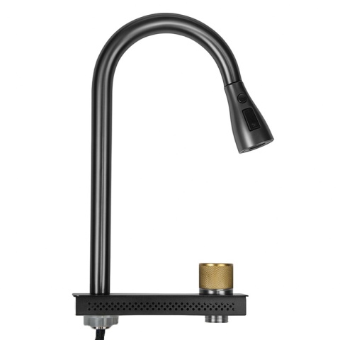 ZLEWOZMYWAK JEDNOKOMOROWY WIELOFUNKCYJNY ALFA 68X45 CZARNY ZLEW KUCHENNY