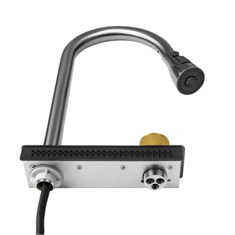 ZLEWOZMYWAK JEDNOKOMOROWY WIELOFUNKCYJNY ALFA 68X45 CZARNY ZLEW KUCHENNY