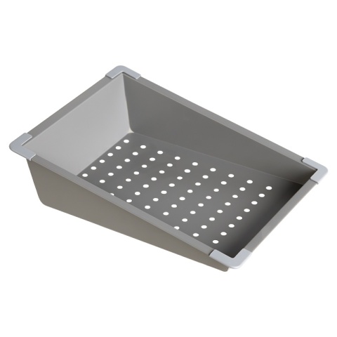 ZLEWOZMYWAK JEDNOKOMOROWY Z WODOSPADEM WIELOFUNKCYJNY ZES-PARYS 75X45 SZARY ZLEW KUCHENNY