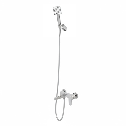 BATERIA WANNOWA ŚCIENNA PRYSZNICOWA NATRYSKOWA ZESTAW F304A CHROM