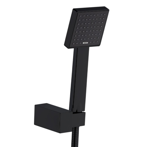 BATERIA WANNOWA ŚCIENNA PRYSZNICOWA NATRYSKOWA ZESTAW F304B-BL CZARNA