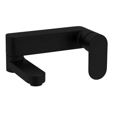 BATERIA WANNOWA ŚCIENNA PRYSZNICOWA NATRYSKOWA ZESTAW F304B-BL CZARNA