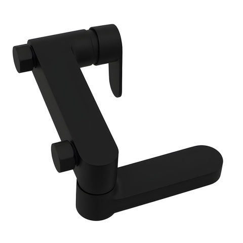 BATERIA WANNOWA ŚCIENNA PRYSZNICOWA NATRYSKOWA ZESTAW F304B-BL CZARNA