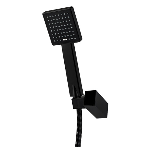 BATERIA WANNOWA ŚCIENNA PRYSZNICOWA NATRYSKOWA ZESTAW F304B-BL CZARNA