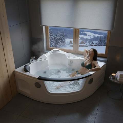 WANNA SPA Z HYDROMASAŻEM ORINO 632C 135x135 CM