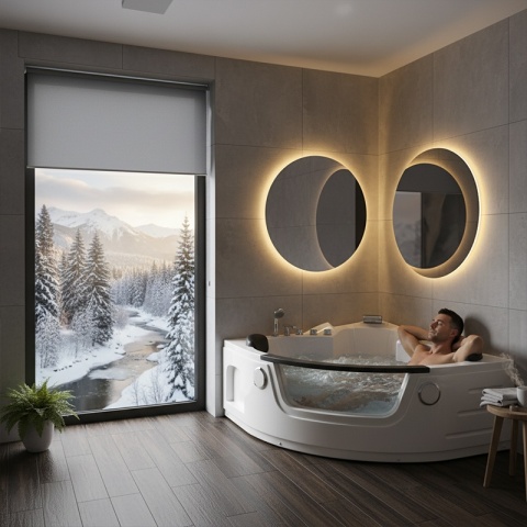 WANNA SPA Z HYDROMASAŻEM ORINO 632C 135x135 CM