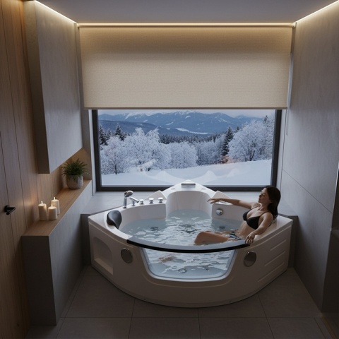 WANNA SPA Z HYDROMASAŻEM ORINO 632C 135x135 CM