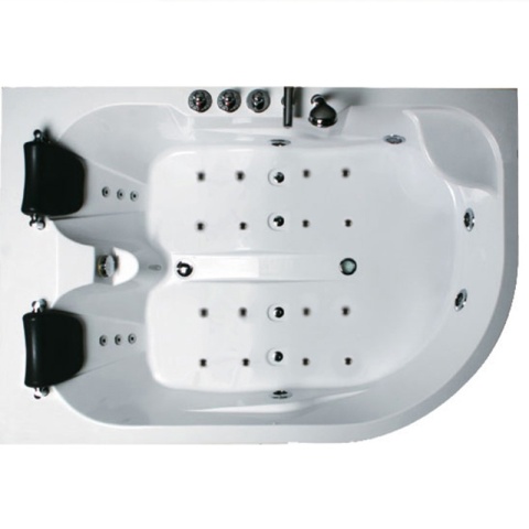 WANNA Z HYDROMASAŻEM Z PODGRZEWACZEM CARMEN 631RH PRAWA BIAŁA 180x120 CM