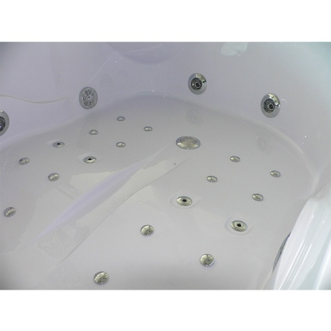 WANNA Z HYDROMASAŻEM Z PODGRZEWACZEM CARMEN 631RH PRAWA BIAŁA 180x120 CM