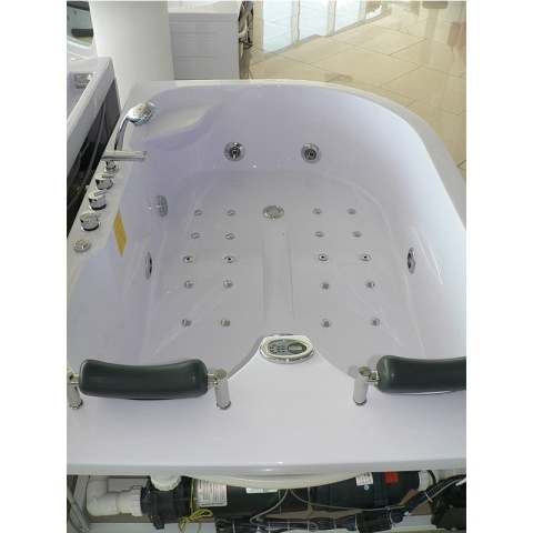 WANNA Z HYDROMASAŻEM Z PODGRZEWACZEM CARMEN 631RH PRAWA BIAŁA 180x120 CM