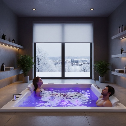 WANNA Z HYDROMASAŻEM DIABLO 666 DO ZABUDOWY BIAŁA 180x150 CM + OBUDOWA