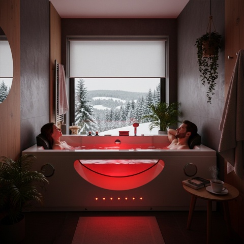 WANNA Z HYDROMASAŻEM LEVANTE 659 BIAŁA 180x90 CM