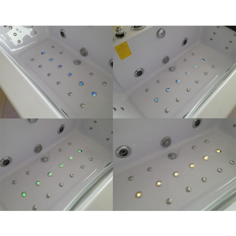 WANNA Z HYDROMASAŻEM Z PODGRZEWACZEM LEVANTE 659H BIAŁA 180x90 CM