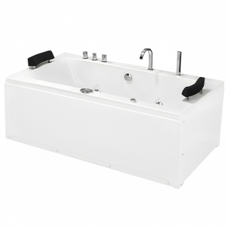 WANNA Z HYDROMASAŻEM Z PODGRZEWACZEM RAMONA 640H BIAŁA 180x90 CM