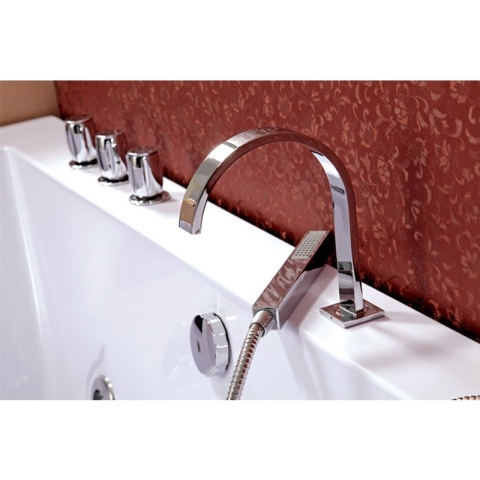 WANNA Z HYDROMASAŻEM Z PODGRZEWACZEM RAMONA 640H BIAŁA 180x90 CM