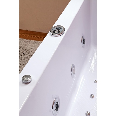 WANNA Z HYDROMASAŻEM Z PODGRZEWACZEM RAMONA 640H BIAŁA 180x90 CM