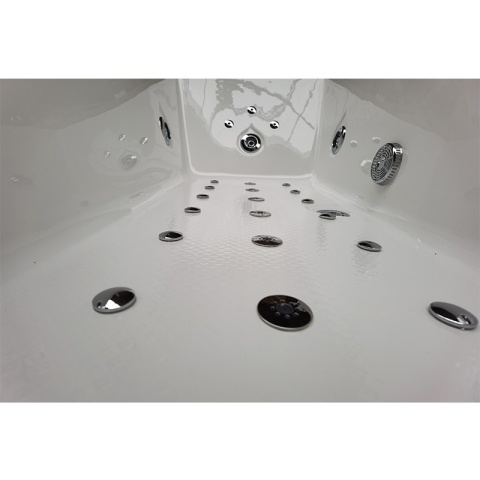 WANNA Z HYDROMASAŻEM Z PODGRZEWACZEM RAMONA 640H BIAŁA 180x90 CM