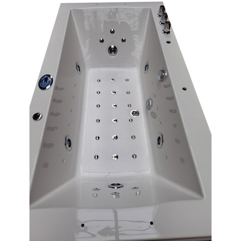 WANNA Z HYDROMASAŻEM Z PODGRZEWACZEM RAMONA 640H BIAŁA 180x90 CM