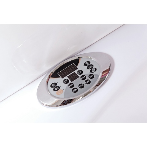 WANNA Z HYDROMASAŻEM Z PODGRZEWACZEM TIGA 604H BIAŁA 152x152 CM