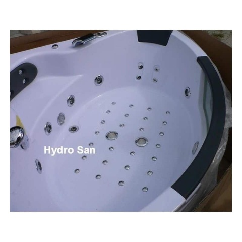 WANNA Z HYDROMASAŻEM Z PODGRZEWACZEM TIGA 604H BIAŁA 152x152 CM