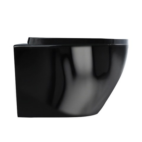 ZESTAW PODTYNKOWY WC STELAŻ GEBERIT DUOFIX MISKA FLOW-BL-TR-02 PRZYCISK DELTA 50 CZARNY MAT