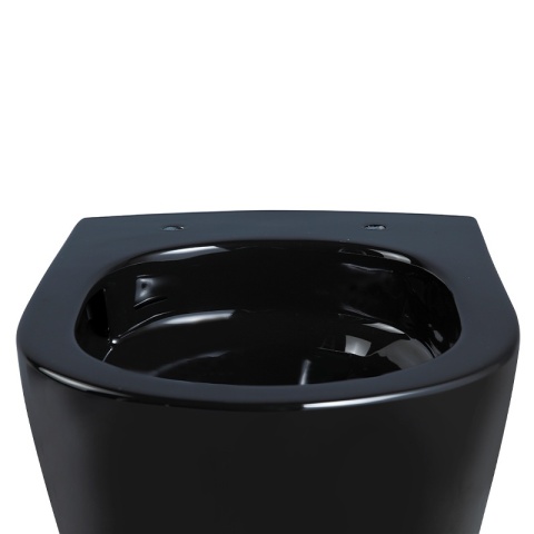 ZESTAW PODTYNKOWY WC STELAŻ GEBERIT DUOFIX MISKA FLOW-BL-TR-02 PRZYCISK DELTA 50 CZARNY MAT