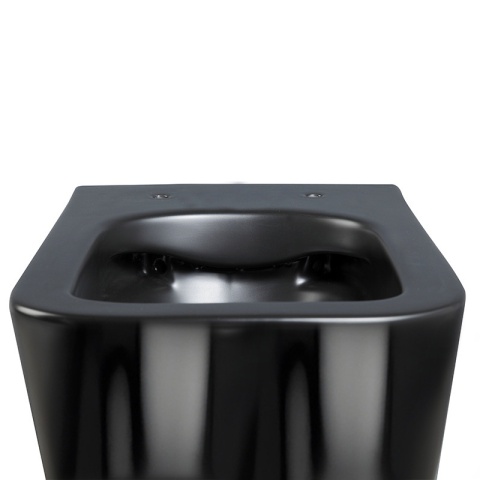 ZESTAW PODTYNKOWY WC STELAŻ GEBERIT DUOFIX MISKA RAIN-BL-RIM-03 PRZYCISK DELTA 50 CZARNY POŁYSK