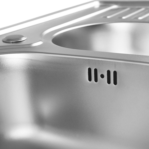 ZLEWOZMYWAK DWUKOMOROWY STALOWY 78X50CM INOX ZLEW KUCHENNY KALF2 2 GATUNEK